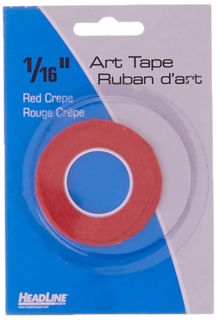 Headline Sign 73163 Graphic Art Tape, Red, 1/16-Inch Wide, 603 Inches Long, Made in USA - Image 2